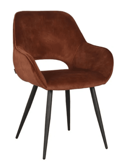 Trend Collection Fer Spisestol Rust Velour Trend Collection Fer Spisestol Rust Velour
