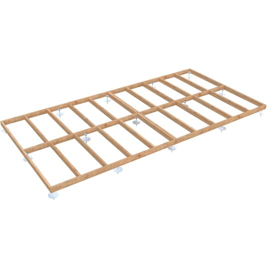 Palmako Bjelkelag Med Log-Foot 6x3m Fundament-Sett For Boder Og Hagehus