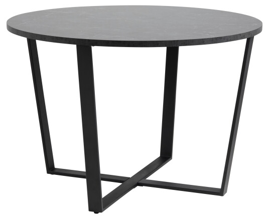 Amst spisebord marmor print svart.