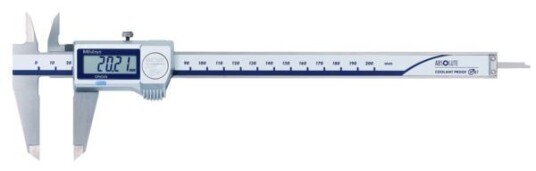 Mitutoyo Absolute Digimatic Skjutmått 500-707-20 Coolantproof 0-200mm, 0,01mm, Flat Sticka, Ip67