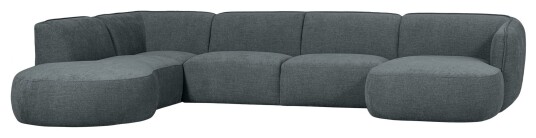 WOOOD Polly U-sofa, Blå/Grønn Unoliving