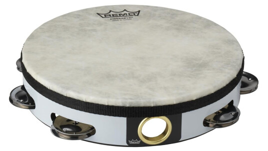 Remo Ta-5108-00 Tambourine Pre-Tuned 8" Diameter 8 Pairs 1 Row Quadura Hvit Remo Ta-5108-00 Tambourine Pre-Tuned 8" Diameter 8 Pairs 1 Row Quadura Hvit