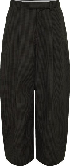 Weekday Felix Cocoon Chino Trousers BROWN CHECK 44