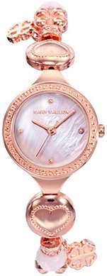 Mark Maddox Dameklokke MF0011 07 Classic Rose gulltonet stål Ø23 mm