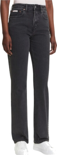 Calvin Klein Jeans High Rise Straight Ck Essential - Black - RG/25