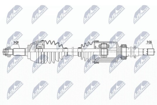 Nty Drivaksel NTY NPW NS 092 Nty Drivaksel NTY NPW NS 092