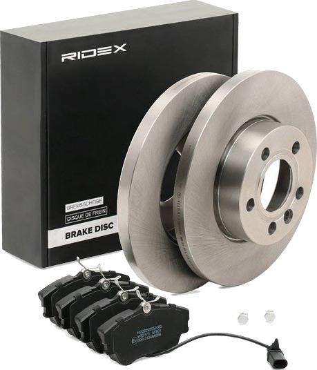 Bremseskiver og klosser RIDEX 3405B0483