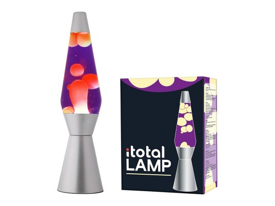 Itotal Lava Lamp Purple Liquid and Yellow Wax 36 cm 1270401