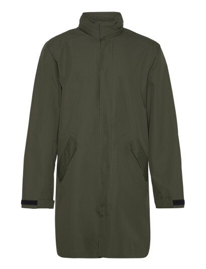 H2O Rømø Logo Lw Rain Long Jacket - Green - M