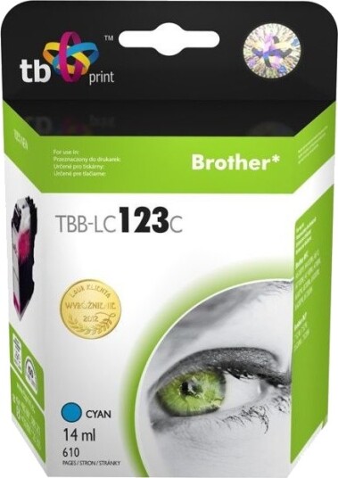 Tb Print Blekk Til Brother Lc123 Cyan Tbb-Lc123c TBB-LC123C Tb Print Blekk Til Brother Lc123 Cyan Tbb-Lc123c TBB-LC123C
