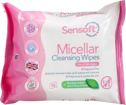 Sensoft Micellar Cleansing Skincare Wipes