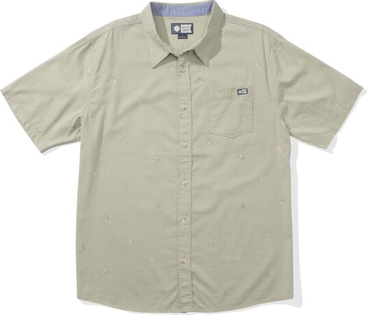 Salty Crew Men"s Small Kine Short Sleeve Button Up Sage S