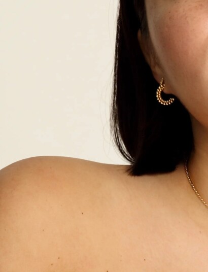 Kalevala Circle Of Light Earrings   Gold   ONE SIZE