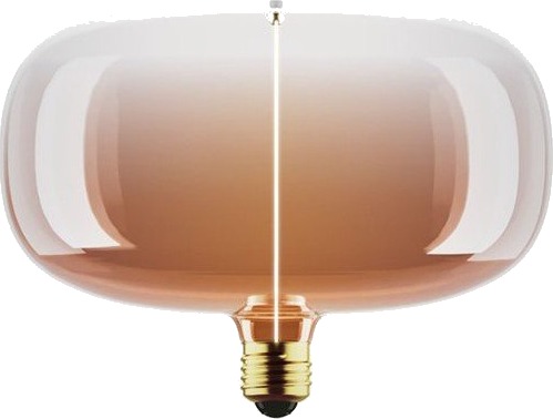Spl E27 4W dimbar LED pære   P215 Filament Flex Magnetic 1800K Tea brown 120lm   Dimbar : Dimbar Kulør : Ekstra varm