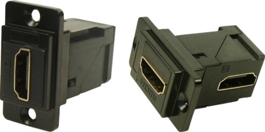 Cliff Cp30753mb Hdmi Adapter For Tilkobling Innbygging Sort 1 Stk