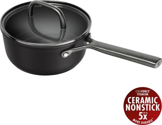 Zwilling Milano kasserolle med glasslokk 18 cm svart Zwilling Milano kasserolle med glasslokk 18 cm svart