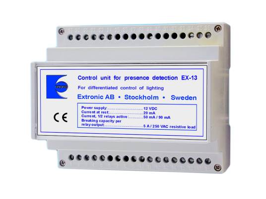 Extronic EX 13 Logikkmodul 4 kanaler Elfordeling & strømforsyning