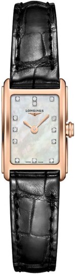 Longines Dameklokke L5.258.8.87.0 DolceVita Hvit/Lær