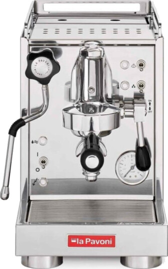 La Pavoni Mini Cellini Espressomaskin i Polert Stål med 15 bar Trykk