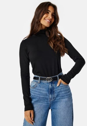 GANT Slim LS Turtleneck 5 Black XS