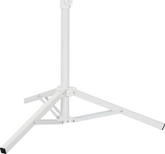 vidaXL Parasol Stativ Hvit Stål for 25 32 mm Pole
