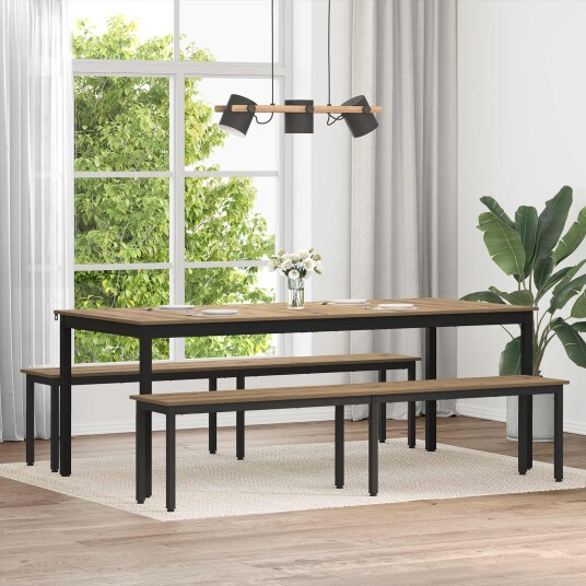 vidaXL benk Kunstnerisk Eik 200 x 35 x 45 cm Konstruert tre vidaXL benk Kunstnerisk Eik 200 x 35 x 45 cm Konstruert tre