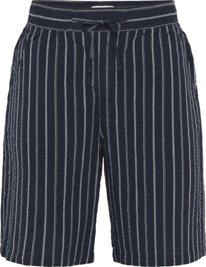 Casual Friday Cfkai 0204 Ss Striped Seersucker Sh Navy S