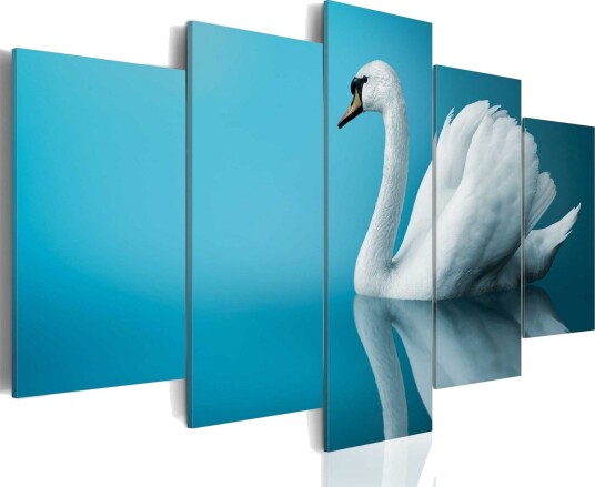 Bilde A Swan In Blue 200x100 Artgeist sp. z o. o.