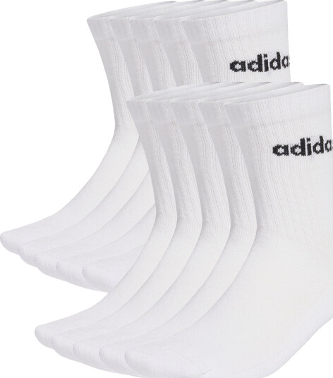 adidas Linear Crew Sock 1O Pack Hvit 37 39