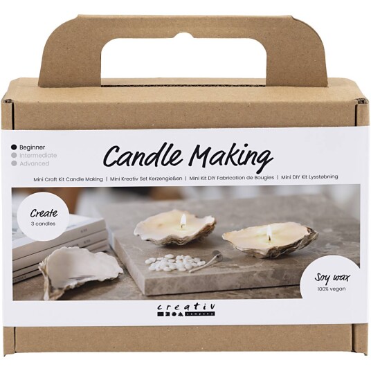 Mini Craft Kit Candle Casting Soy Candles In Oyster Shells 977738 Mini Craft Kit Candle Casting Soy Candles In Oyster Shells 977738