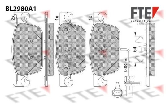 Bremseklosser FTE 9011226 Bremseklosser FTE 9011226