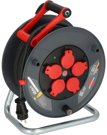 Brennenstuhl Kabeltrommel Profi Med 5 Uttak (Type F) Utendørs 230 v, 3300 w 40 m