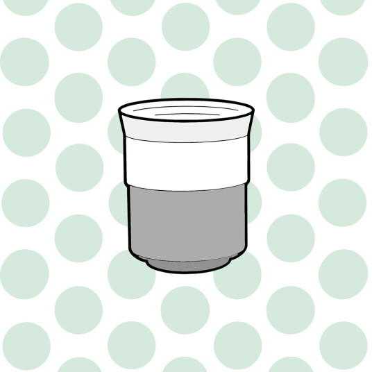 April Ceramic Cup - Grey