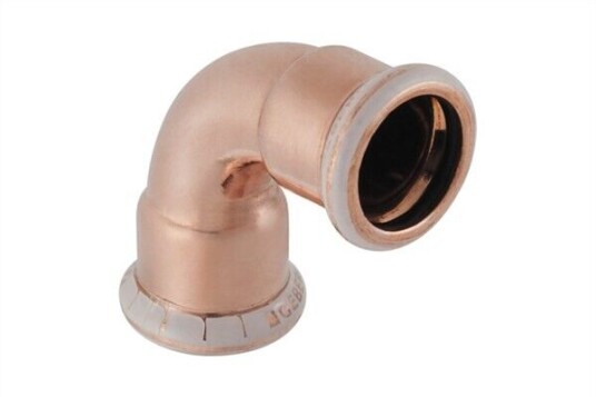 Geberit Mapress 18 mm 90° Kobber Bend Pressfitting for Vann- og Drensrør