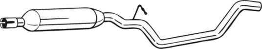 Midtre eksospotte BOSAL 283 937 Midtre eksospotte BOSAL 283 937