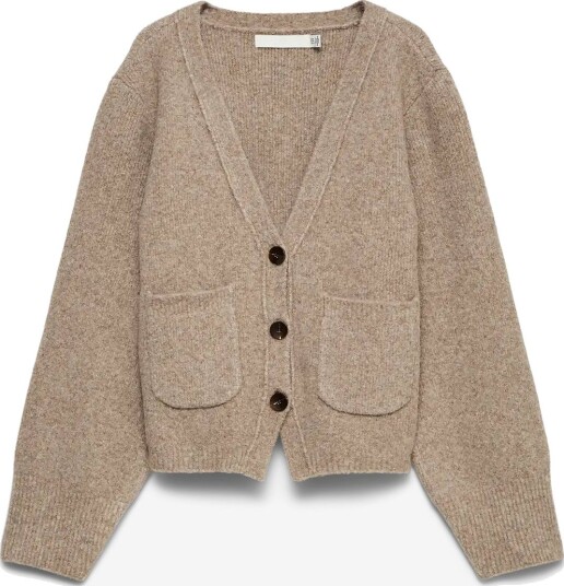 Vero Moda Vmportofino Ls V Neck Cardigan Prm   FOSSIL   M