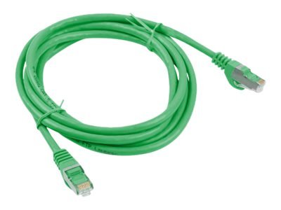 Lanberg Koblingskabel Rj-45 Hann Til Rj-45 Hann 1 M Foliebelagt Uskjermet Tvinnet Kabelpar F/Utp Cat 6 Flertrådet Formstøpt Uten Hindringer Ral 6024 Grønn