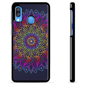 Samsung Galaxy A40 Beskyttelsesdeksel Fargerik Mandala