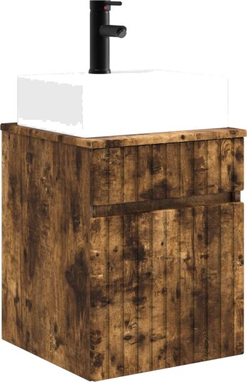 Vegghengt Servantskap Røkt Eik 39 x 41 x 62,5 cm Konstruert tre Vegghengt Servantskap Røkt Eik 39 x 41 x 62,5 cm Konstruert tre