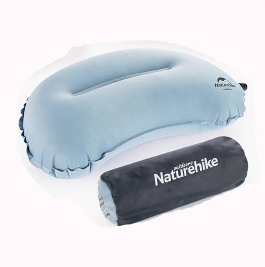 Automatisk Oppblåsbar Pute 3D Svamp Ink blue