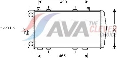 AVA COOLING SYSTEMS SA2004 Radiator motorkjøling