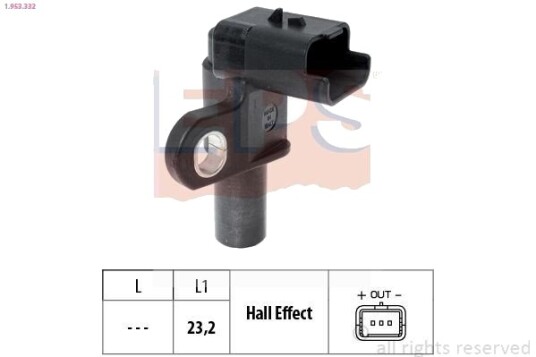 Sensor, kamakselposisjon EPS 1.953.332