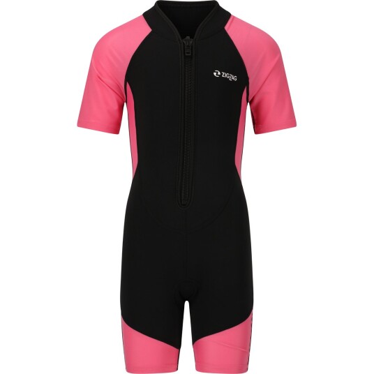 Zigzag  Kids Swim Suit Shocking Pink   Shocking Pink 4 år/104