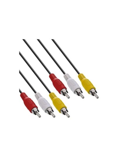 InLine video audio cable composite video audio 2 m