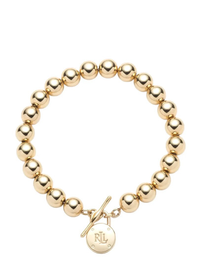 LAUREN RALPH LAUREN Br 7.75" Beaded Padlock W/ Tggle Gld |Guld |One Size