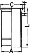 Sylinderhylse KOLBENSCHMIDT 89028110 Sylinderhylse KOLBENSCHMIDT 89028110