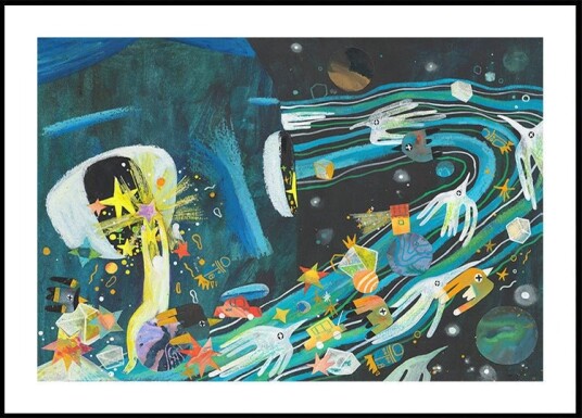 Night Whisper Plakat / 21x30cm