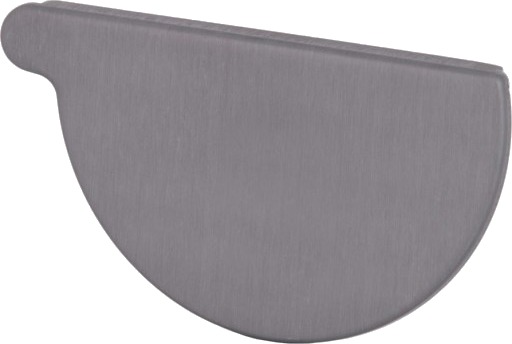 VMZINC endehette halvrund høyre KVARTS SINK   280 mm gray