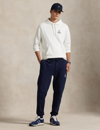 Polo Ralph Lauren Logo Fleece Hoodie - White - S