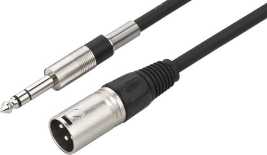 Monacor Audio Cable Xlr 3 Pin 6.35Mm 2 M Sort